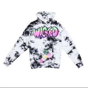 Disney Parks Villians Tie Dye Hooded Sweatshirt S Halloween